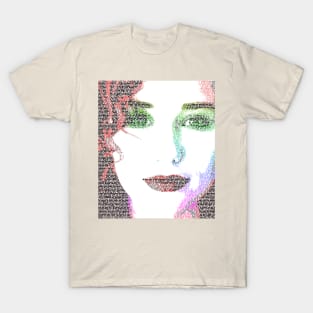 Tori Amos Word Portrait (Cornflake Girl lyrics) T-Shirt